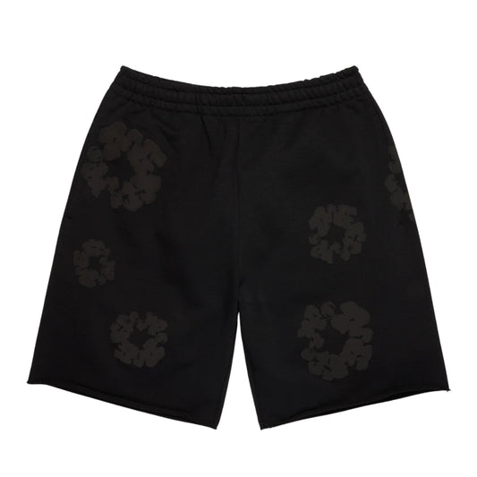 Denim Tears Mono Cotton Wreath Sweatshorts (BLACK)