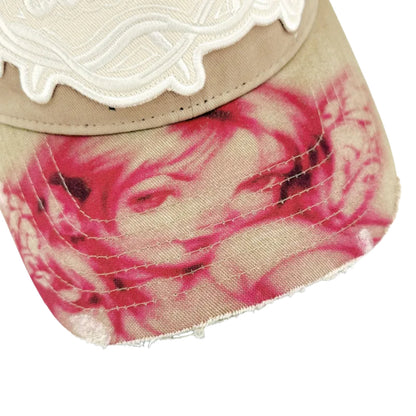 Travis Scott Cactus Jack Airbrush Angel Hat (BEIGE)
