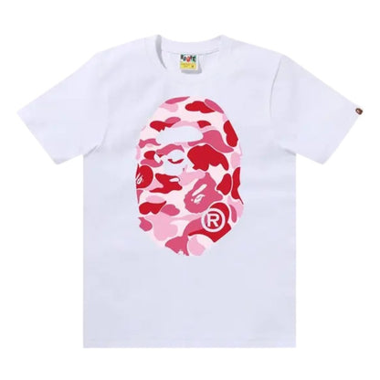 BAPE ABC Camo Big Ape Head Tee (WHITE/PINK)