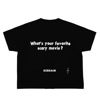 Travis Scott x Don Toliver x Scream Favorite Scary Movie Tee (BLACK)