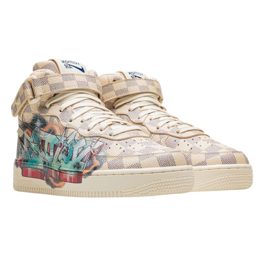 Nike Air Force 1 Mid  X Louis Vuitton Low By Virgil Abloh (GRAFFITI)