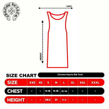 Chrome Hearts Neck Logo Tank Top (WHITE)