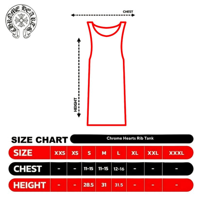 Chrome Hearts Cross T Bar Tank Top (BLACK)