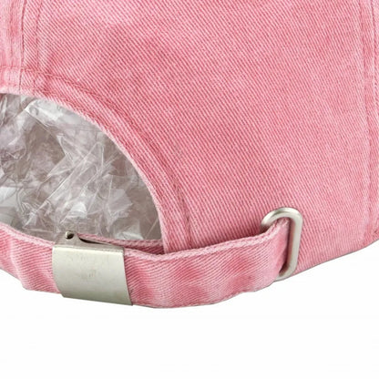 Travis Scott Cactus Jack Distressed Pink Patch Logo Hat (PINK)
