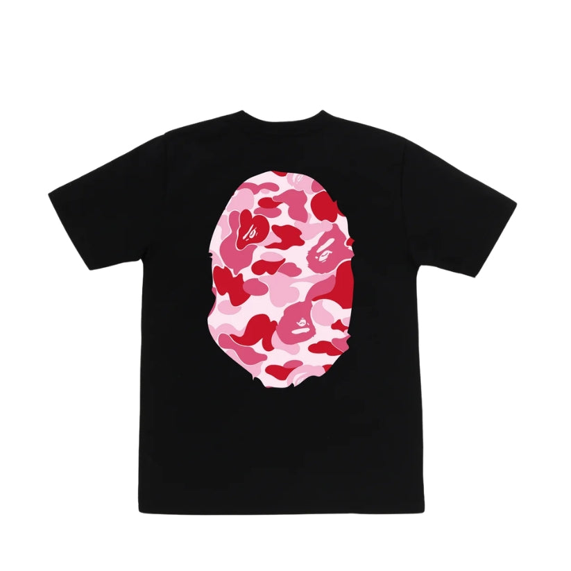 BAPE ABC Camo Big Ape Head Tee (BLACK/PINK) LADIES