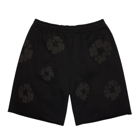 Denim Tears Mono Cotton Wreath Sweatshorts (BLACK)