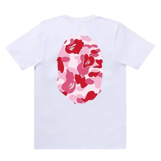 BAPE ABC Camo Big Ape Head Tee (WHITE/PINK)
