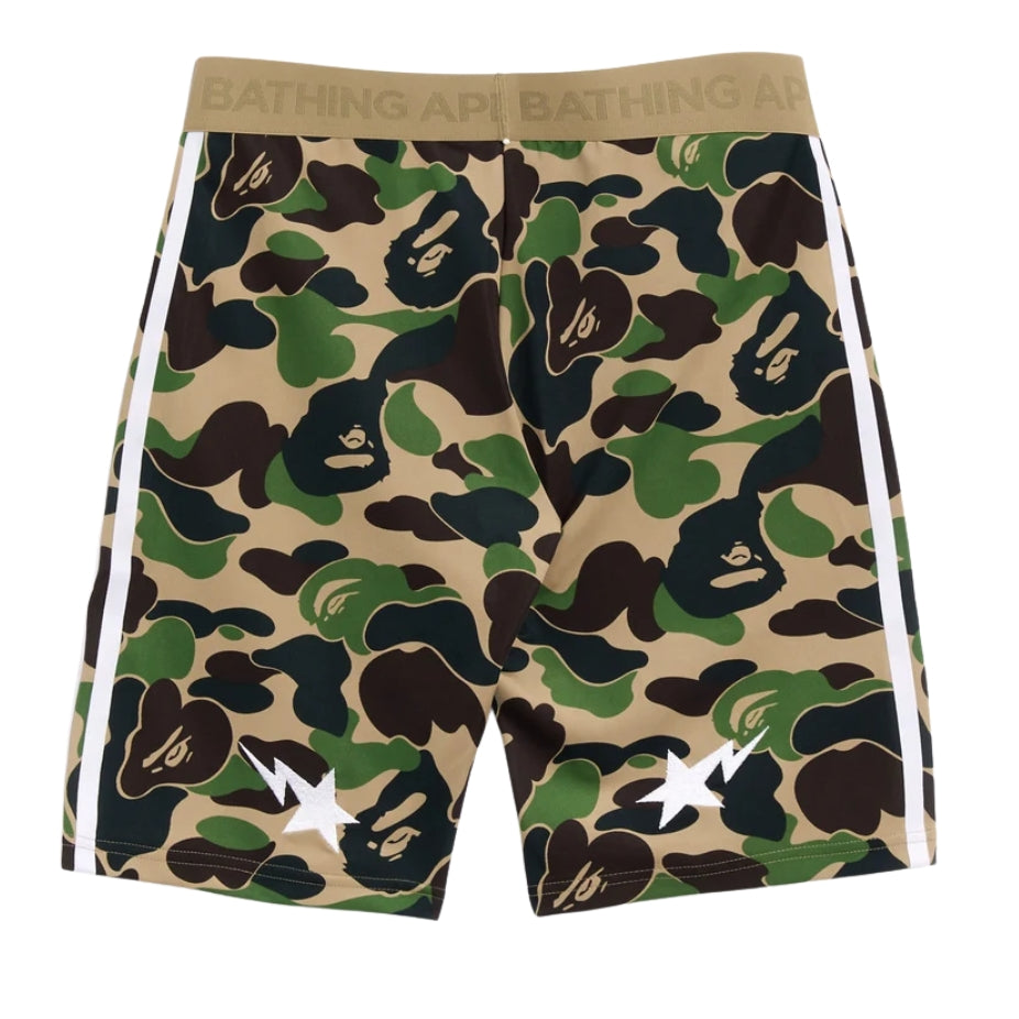 adidas x BAPE Football Leggings Slim Shorts (GREEN)