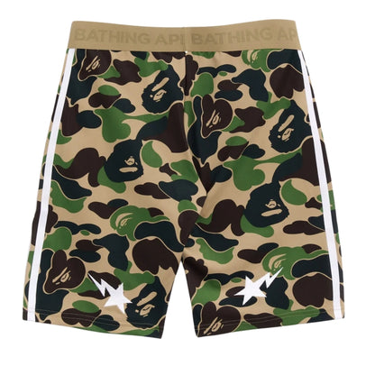 adidas x BAPE Football Leggings Slim Shorts (GREEN)