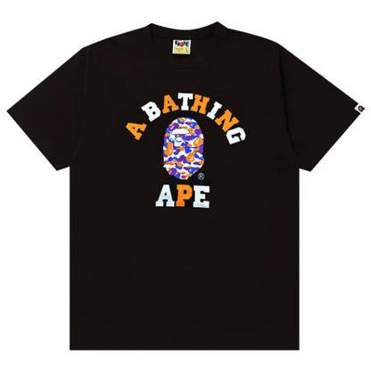 BAPE Store Los Angeles College Relaxed Fit Tee (BLACK)