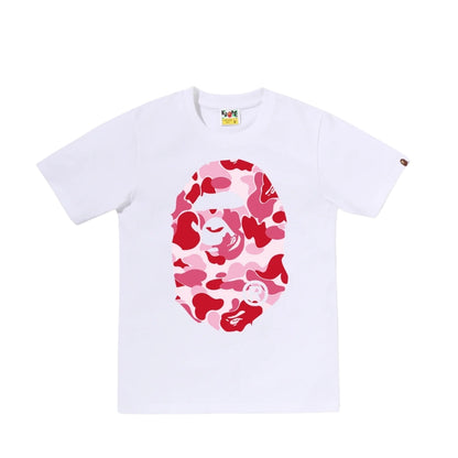 BAPE ABC Camo Big Ape Head Tee (WHITE/PINK) LADIES