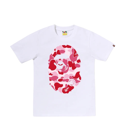 BAPE ABC Camo Big Ape Head Tee (WHITE/PINK) LADIES