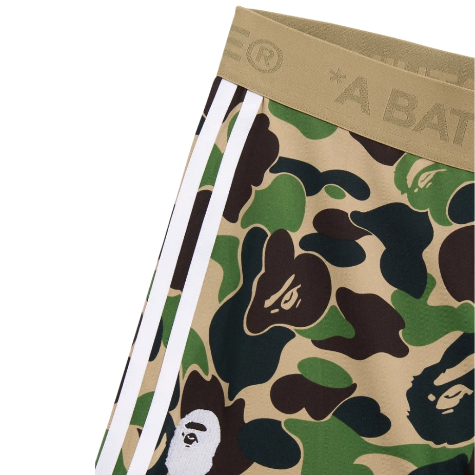 adidas x BAPE Football Leggings Slim Shorts (GREEN)
