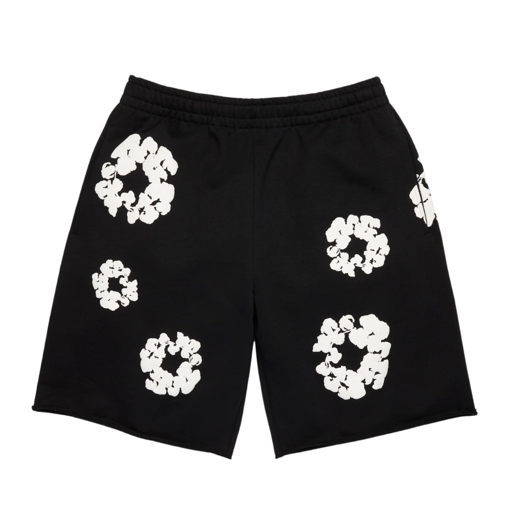 Denim Tears Cotton Wreath Sweatshorts (BLACK)