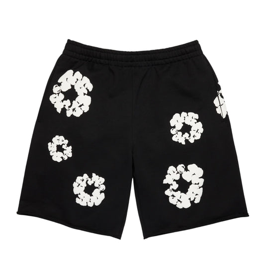 Denim Tears Cotton Wreath Sweatshorts (BLACK)