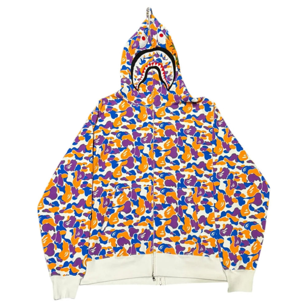 BAPE Store Los Angeles Shark Full Zip Relaxed Fit Hoodie (MULTI)