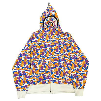 BAPE Store Los Angeles Shark Full Zip Relaxed Fit Hoodie (MULTI)