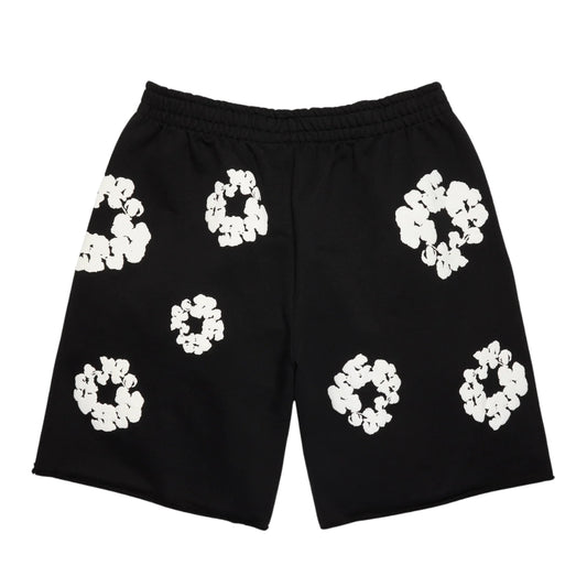Denim Tears Cotton Wreath Sweatshorts (BLACK)