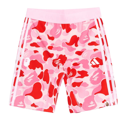 adidas x BAPE Football Leggings Slim Shorts (PINK)