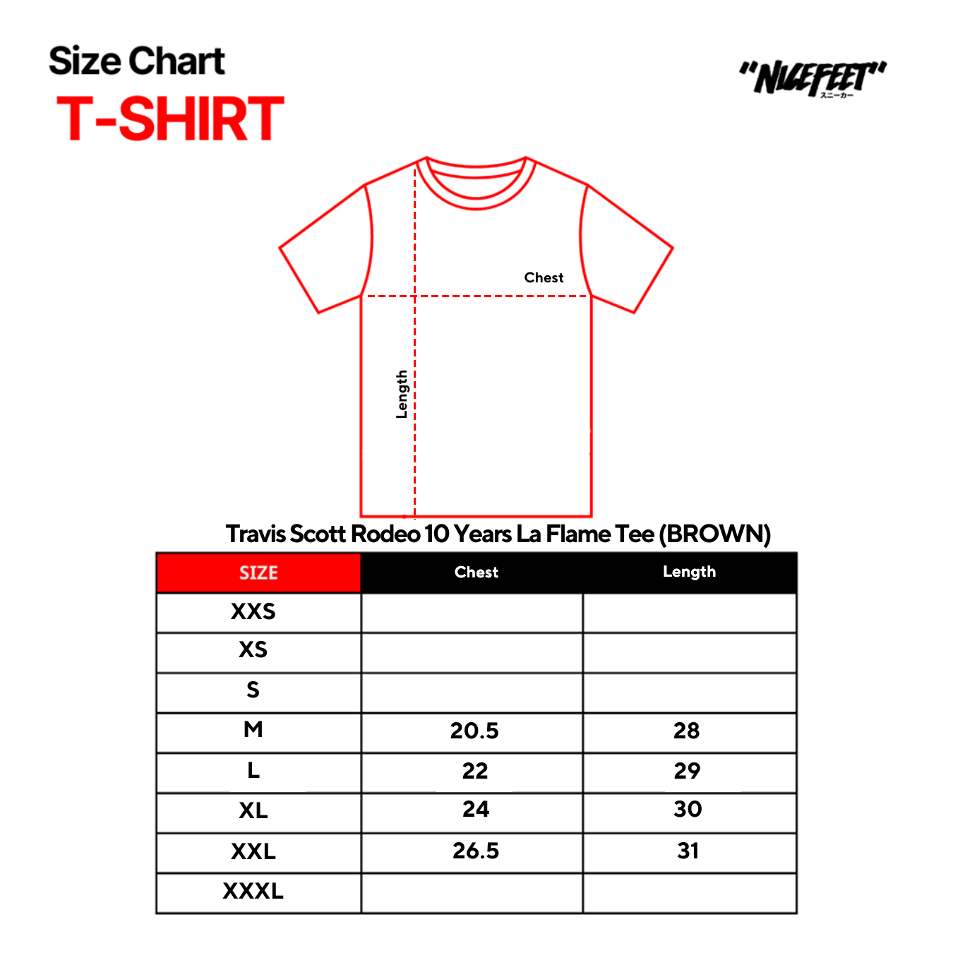 Travis Scott Rodeo 10 Years La Flame Tee (BROWN)