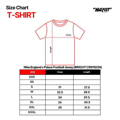 Nike England x Palace Football Jersey (BRIGHT CRIMSON)