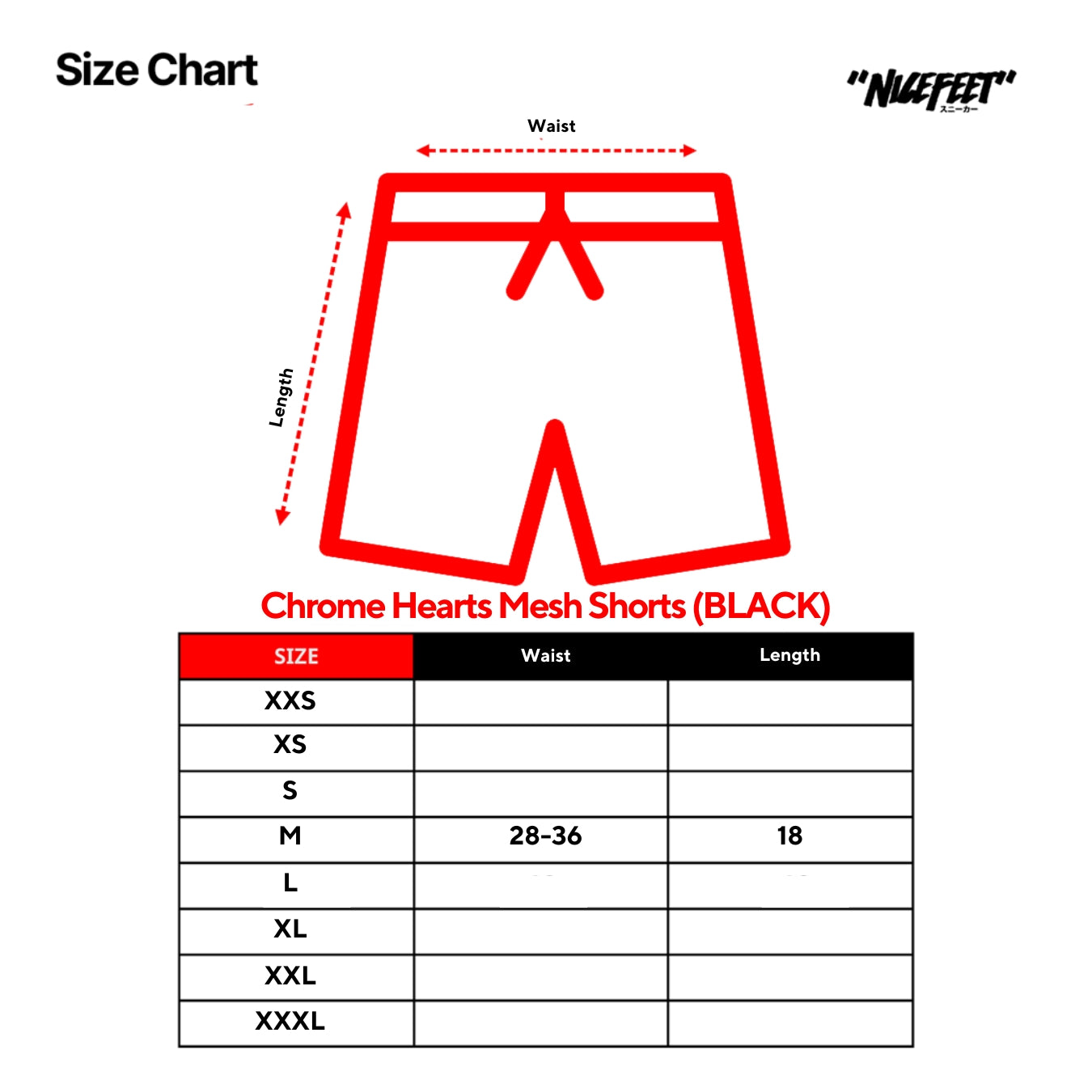 Chrome Hearts Mesh Shorts (BLACK)