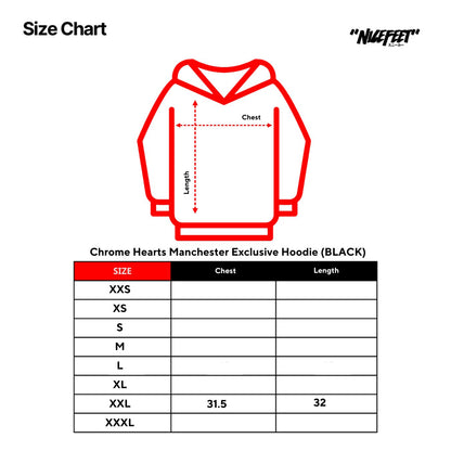 Chrome Hearts Manchester Exclusive Zip Up Hoodie (BLACK)