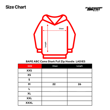 BAPE ABC Camo Shark Full Zip Hoodie (BLUE) LADIES