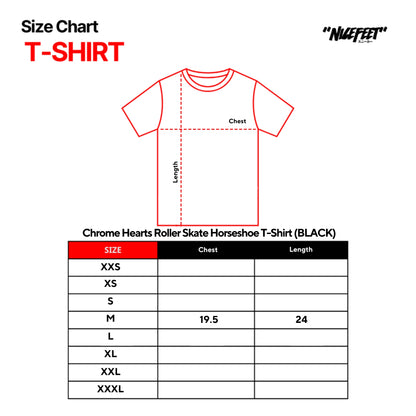 Chrome Hearts Roller Skate Horseshoe T-Shirt (BLACK)