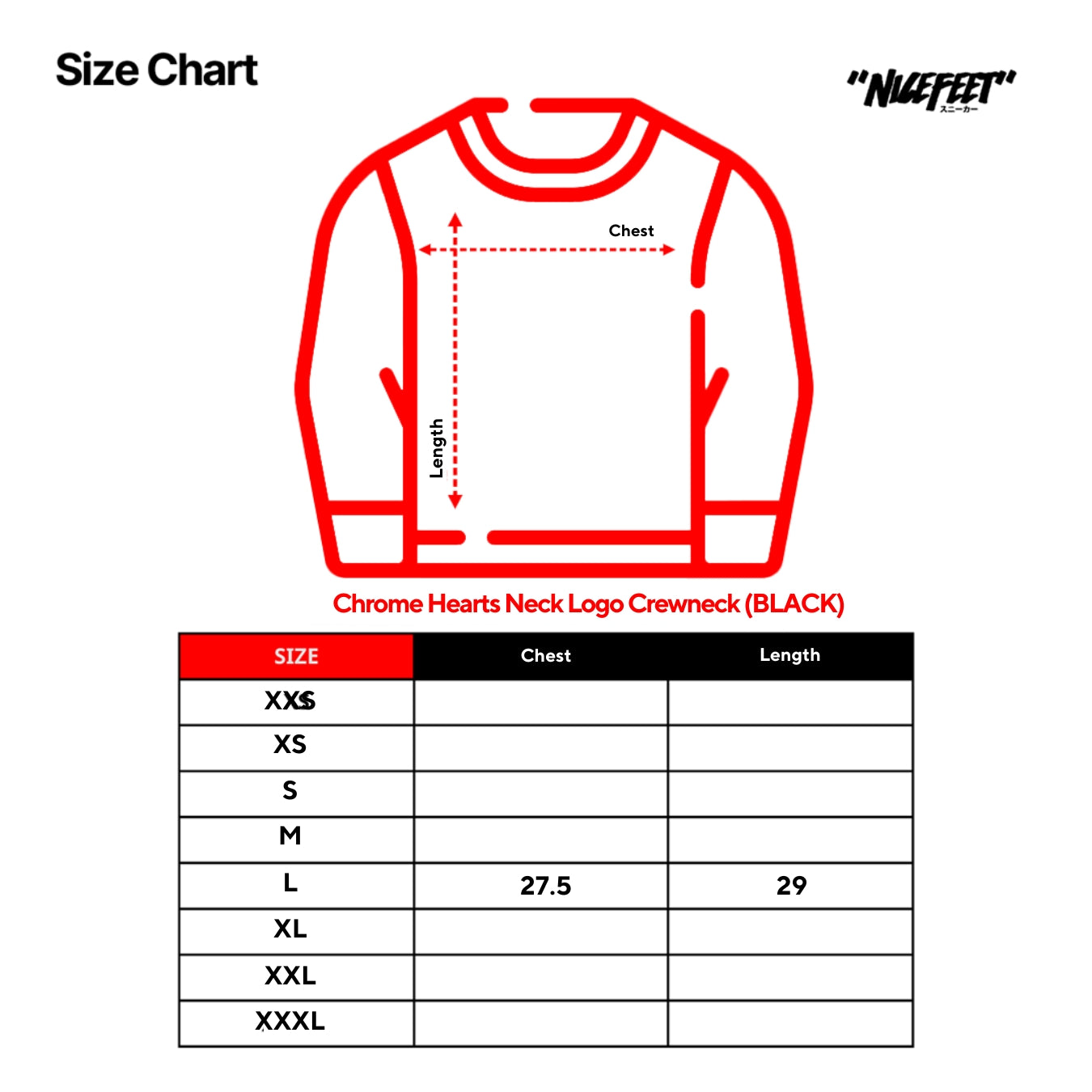 Chrome Hearts Neck Logo Crewneck (BLACK)