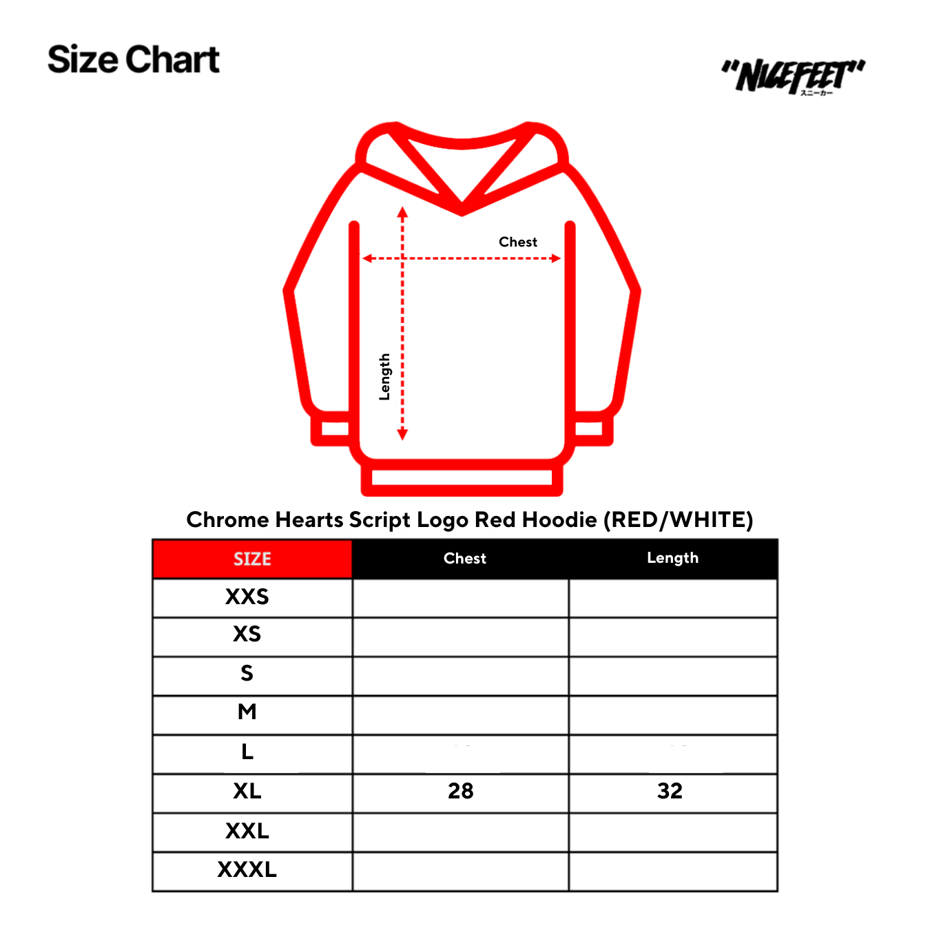 Chrome Hearts Script Logo Red Hoodie (RED/WHITE)