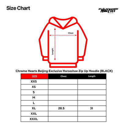 Chrome Hearts Beijing Exclusive Horseshoe Zip Up Hoodie (BLACK)