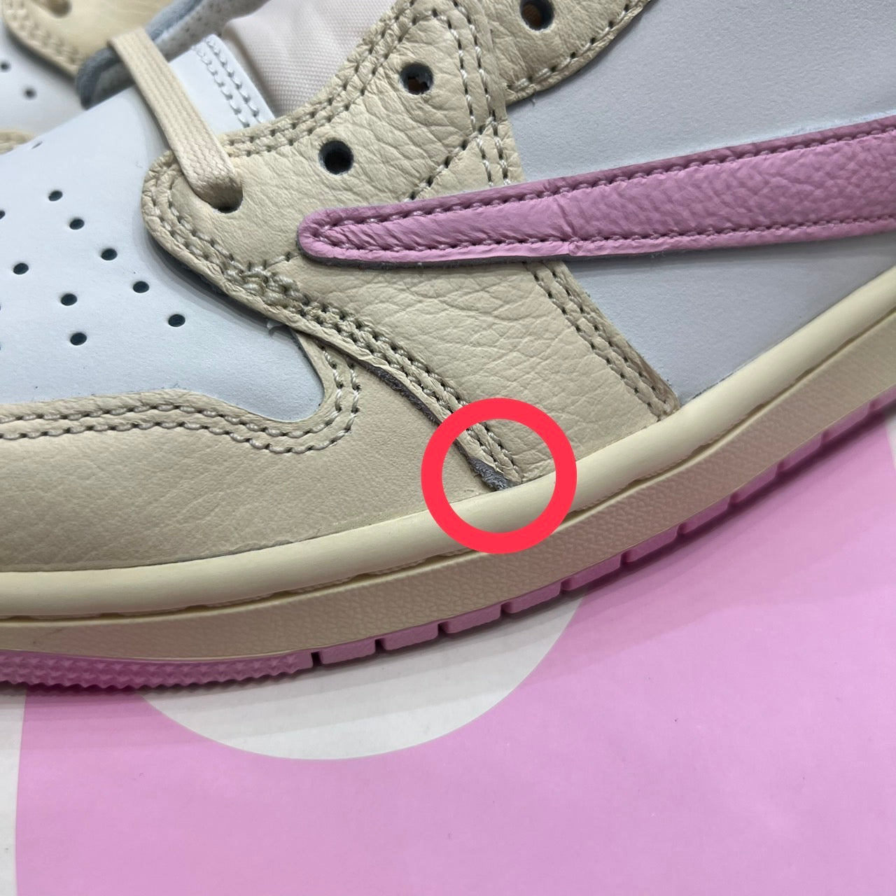 Nike Jordan 1 Retro Low OG SP x Travis Scott Muslin Pink