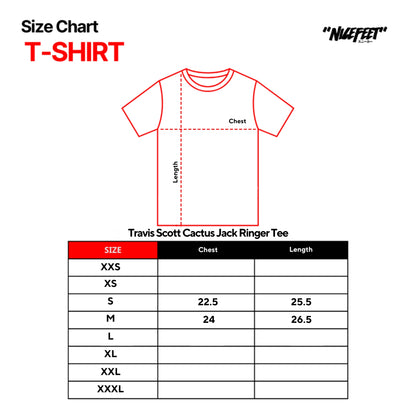 Travis Scott Cactus Jack x Nike Heart Ringer Tee (RED)
