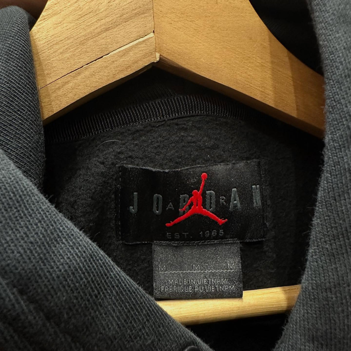 Nike Air Jordan x Off White Pullover Fleece Hoodie (BLACK))