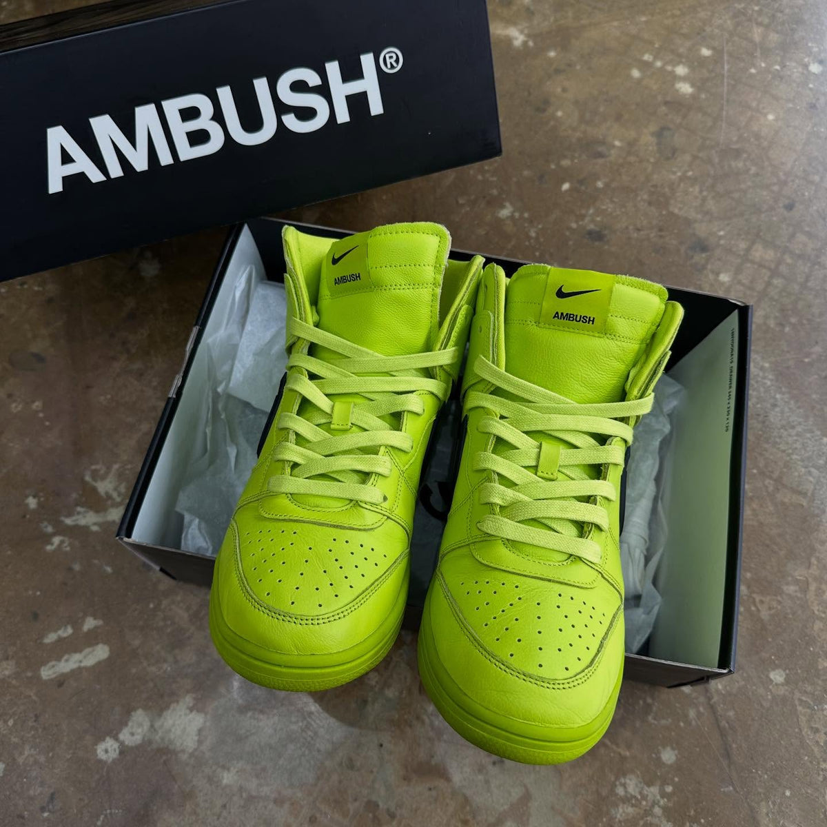 Nike Dunk High AMBUSH Flash “Lime”