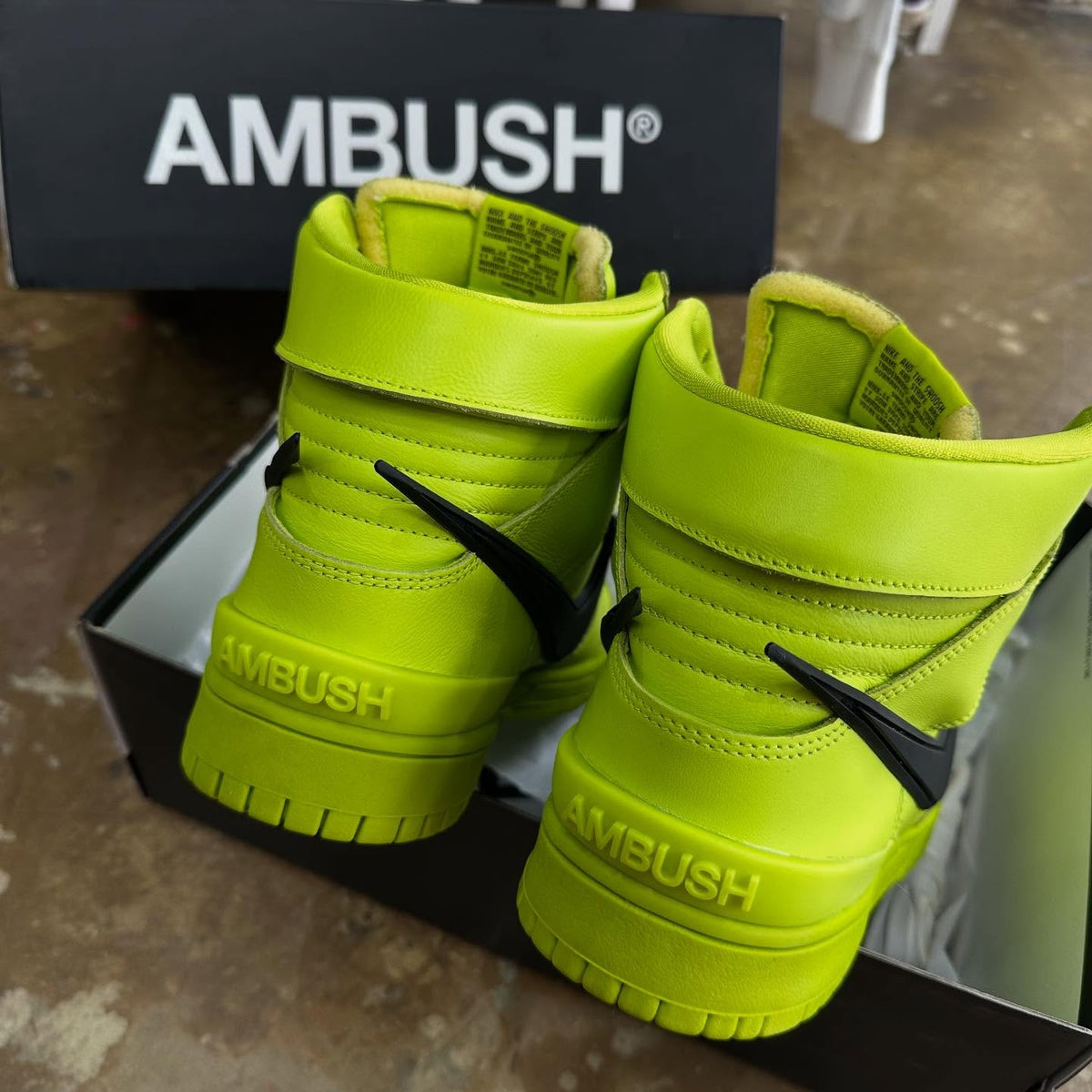Nike Dunk High AMBUSH Flash “Lime”