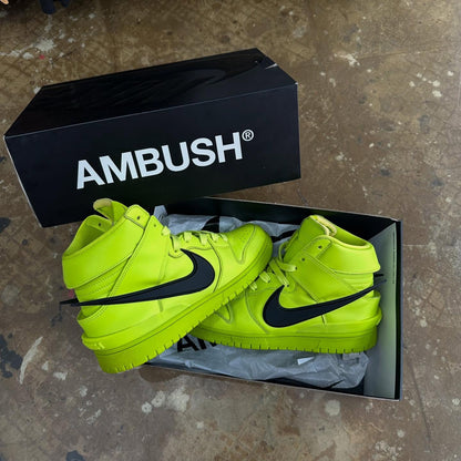 Nike Dunk High AMBUSH Flash “Lime”