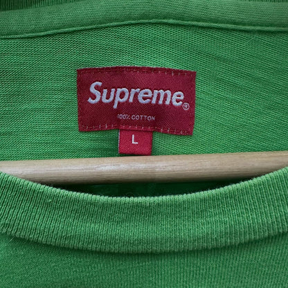 Supreme FW/18 L/S Pocket Tee (LIME GREEN)