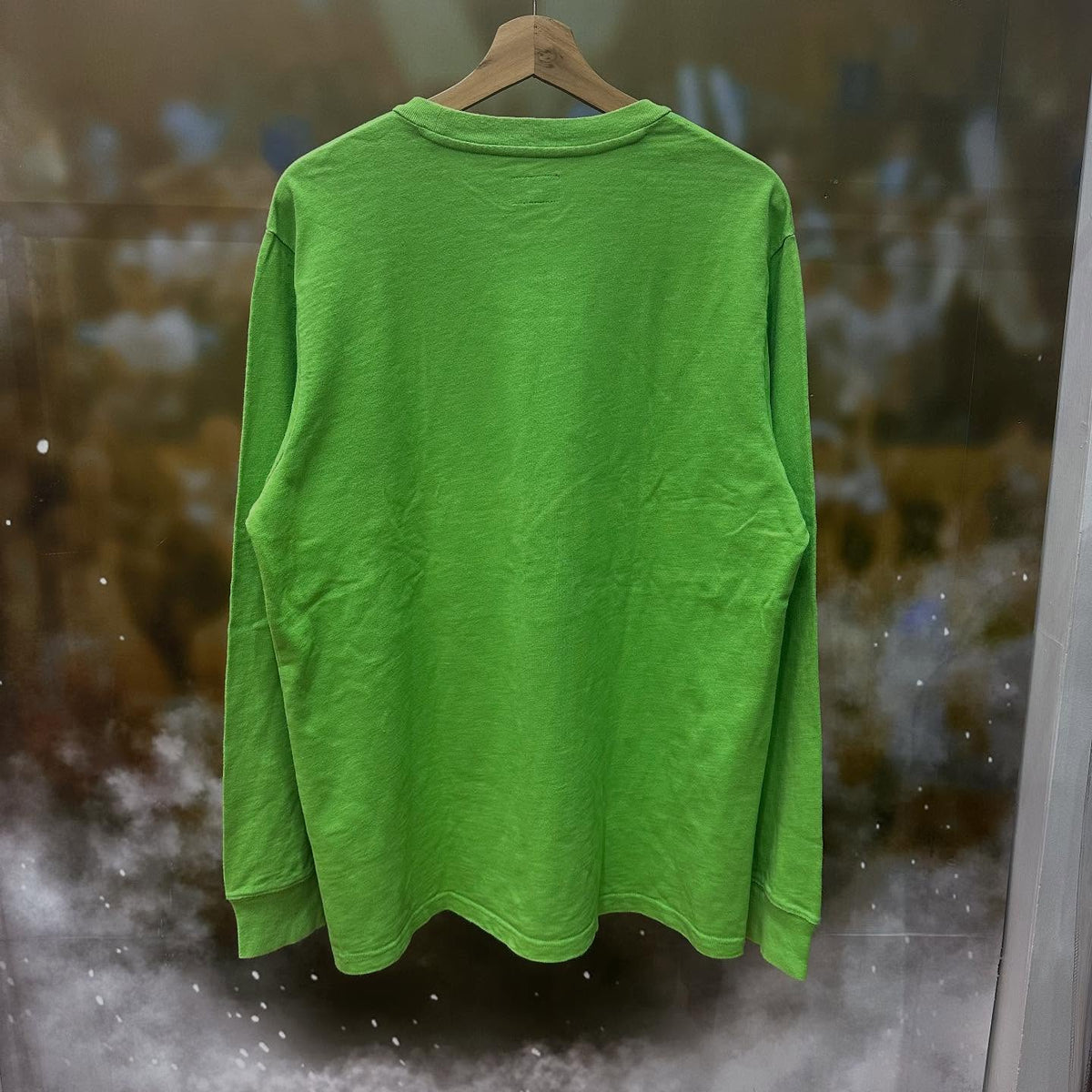 Supreme FW/18 L/S Pocket Tee (LIME GREEN)
