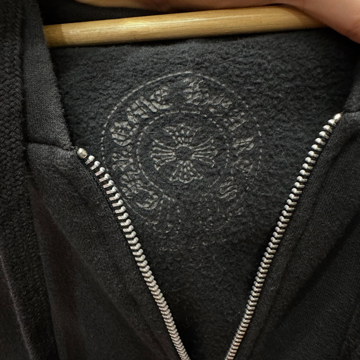 Chrome HeartsLos Angeles Exclusive Hosreshoe Zip Up Hoodie (BLACK)