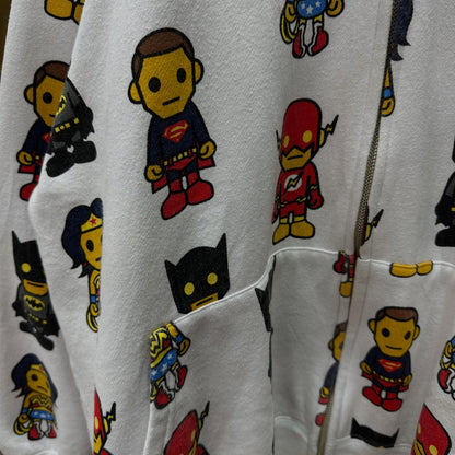 Bape X DC Comics Full Zip Hoodie (WHITE)