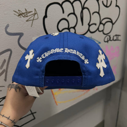 Chrome Hearts CH Cross Patch Baseball Hat (BLUE)