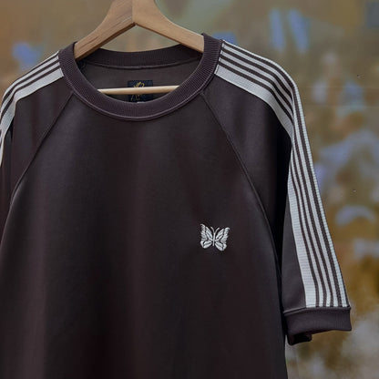 Needles 23SS B 2nd Exclusive Track Crew T-Shirt (BROWN)