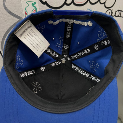 Chrome Hearts CH Cross Patch Baseball Hat (BLUE)