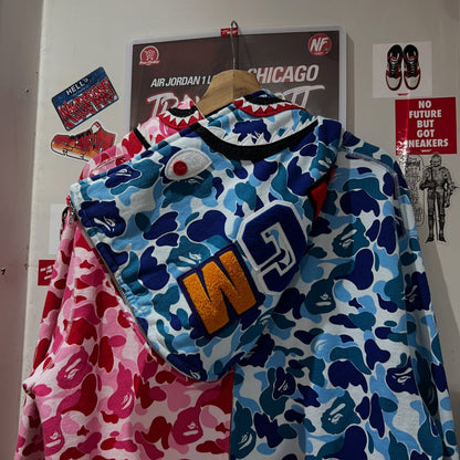 BAPE ABC Camo Separate Shark Full Zip Hoodie (PINK/BLUE)