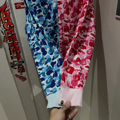 BAPE ABC Camo Separate Shark Full Zip Hoodie (PINK/BLUE)