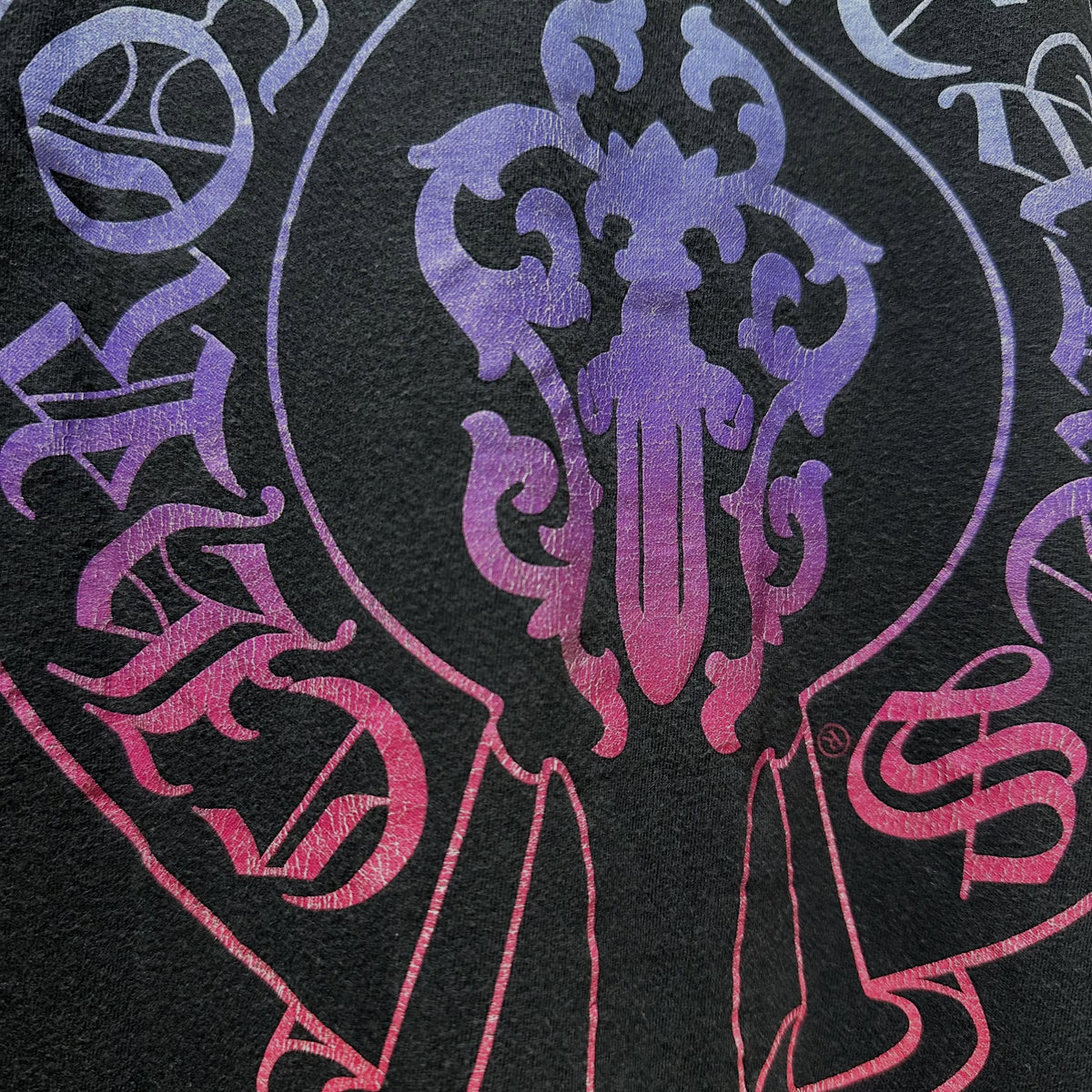 Chrome Hearts Gradient Dagger Logo T-Shirt (BLACK)