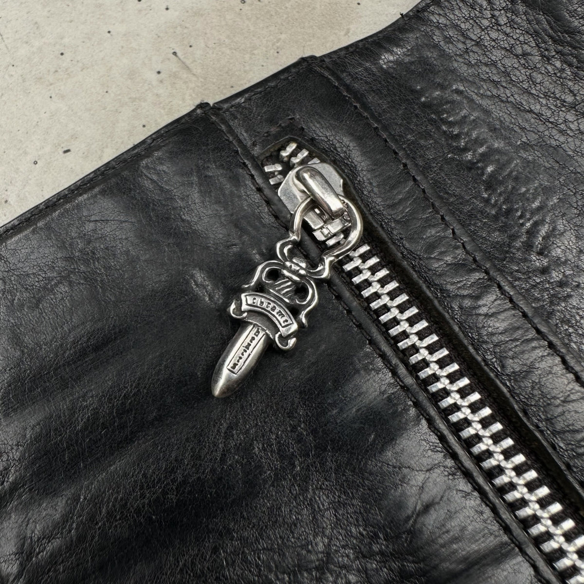 Chrome Hearts Fleur Button Trifold Large Wallet