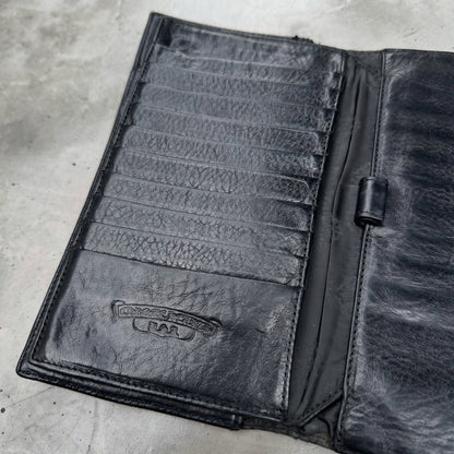 Chrome Hearts Fleur Button Trifold Large Wallet